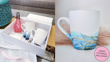 Load image into Gallery viewer, Alcohol Ink Mugs - Craft Gift Box + Video Tutorial

